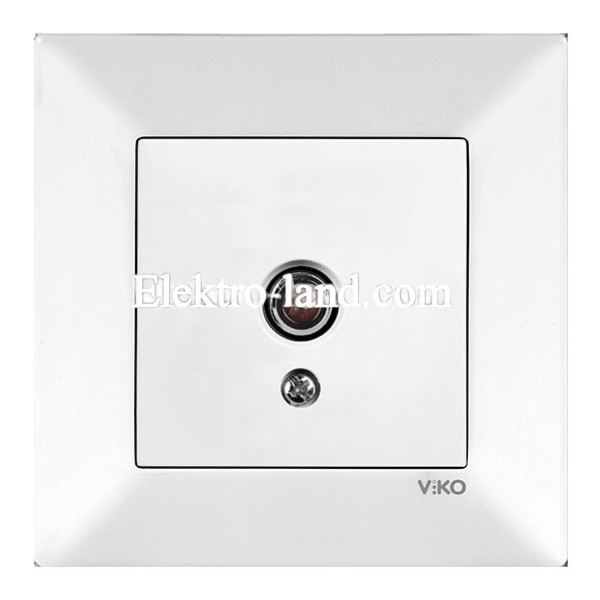 Розетка TV конечная белая VIKO MERIDIAN 90970010-WH